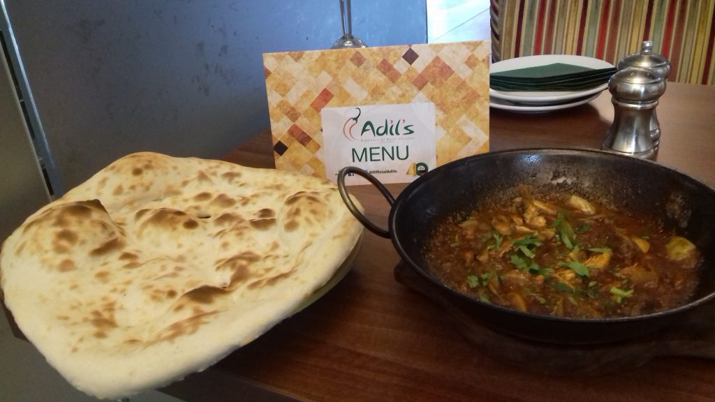 Aldil's Menu with Balti and Nan
